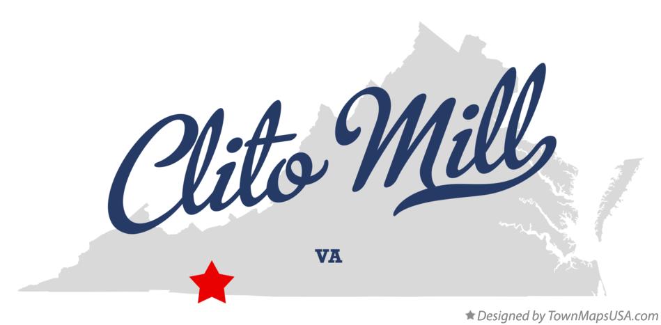Map of Clito Mill Virginia VA