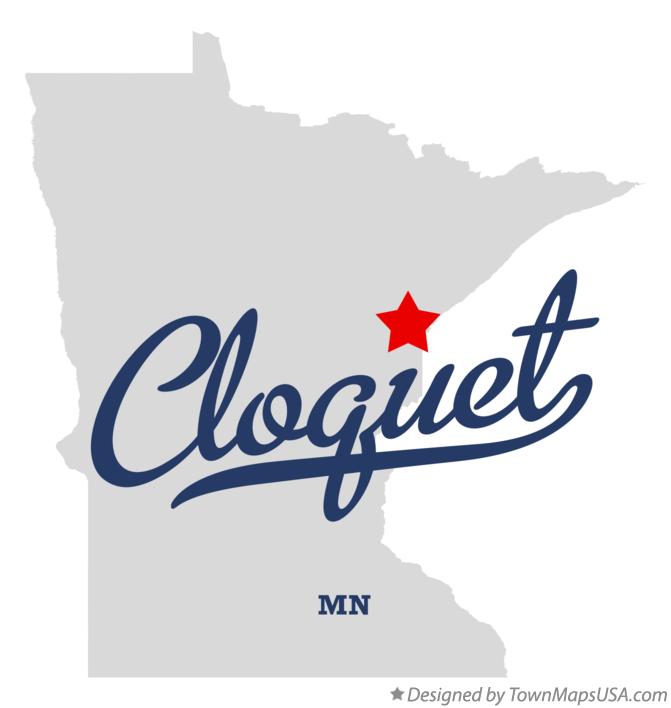 Map of Cloquet Minnesota MN