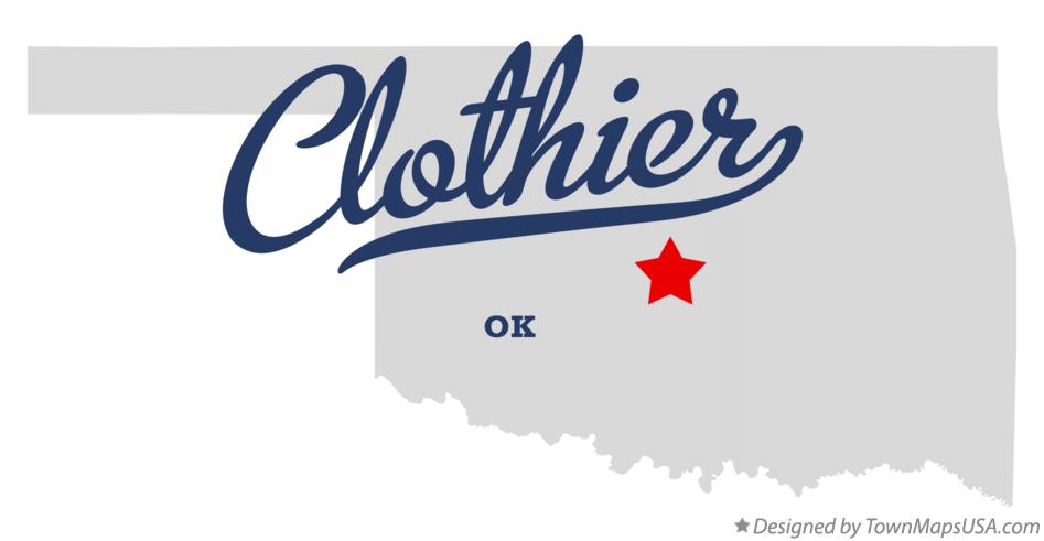 Map of Clothier Oklahoma OK