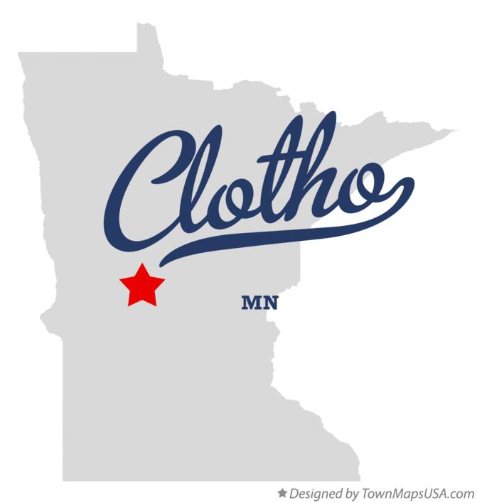 Map of Clotho Minnesota MN