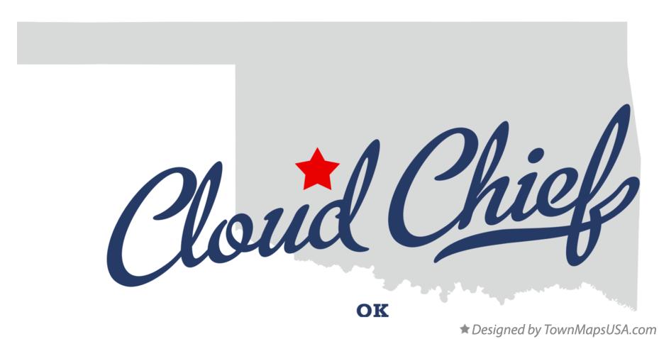 Map of Cloud Chief Oklahoma OK