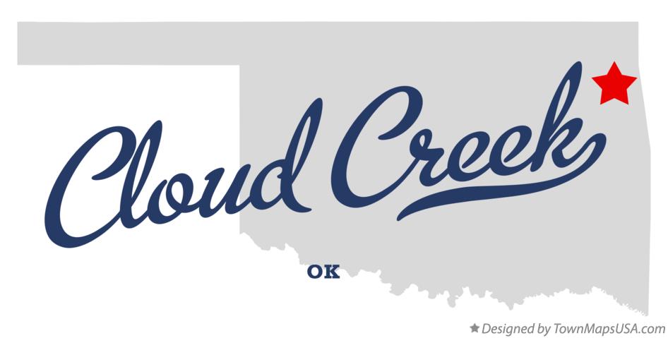 Map of Cloud Creek Oklahoma OK