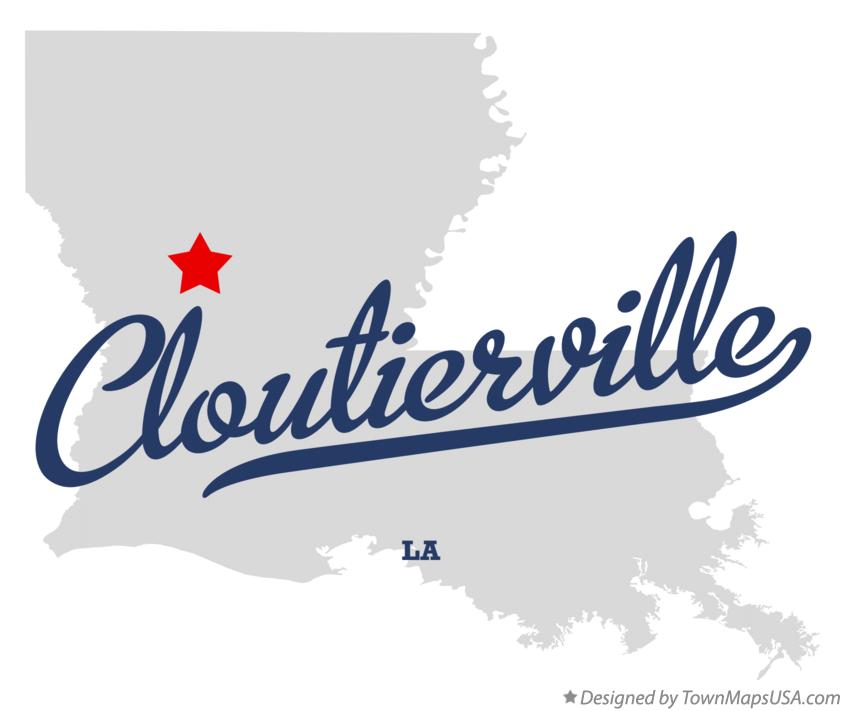 Map of Cloutierville Louisiana LA