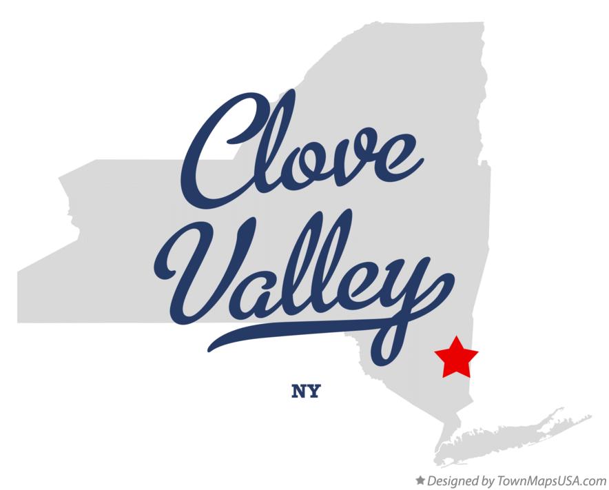 Map of Clove Valley New York NY