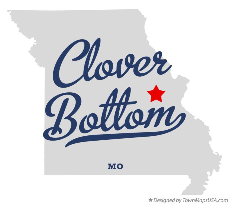 Map of Clover Bottom Missouri MO