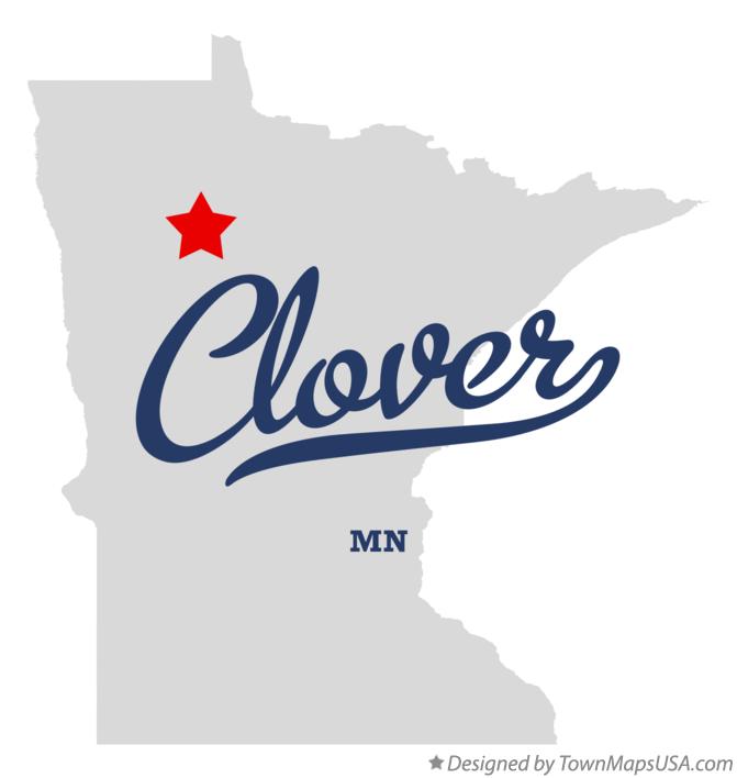Map of Clover Minnesota MN