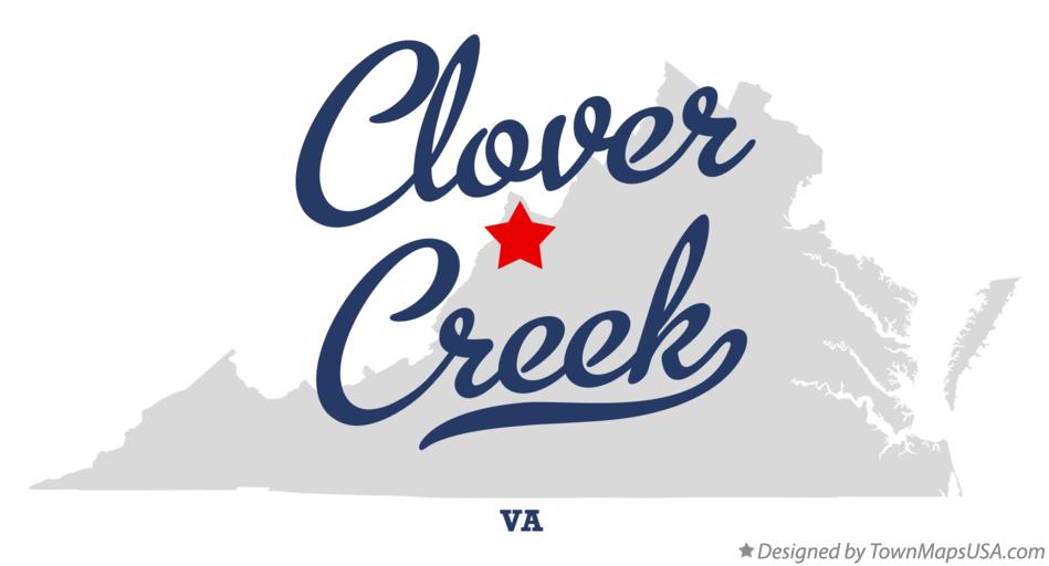 Map of Clover Creek Virginia VA