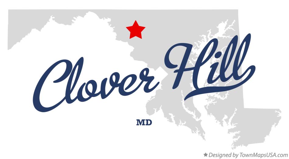Map of Clover Hill Maryland MD
