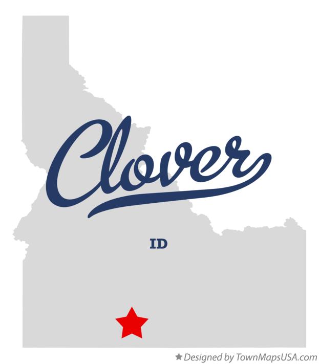 Map of Clover Idaho ID