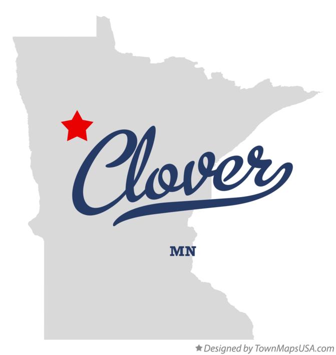 Map of Clover Minnesota MN