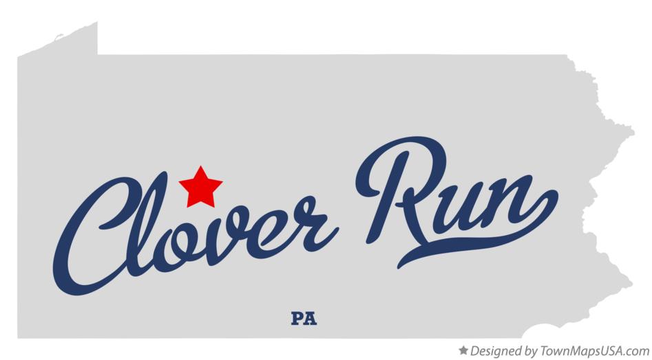 Map of Clover Run Pennsylvania PA