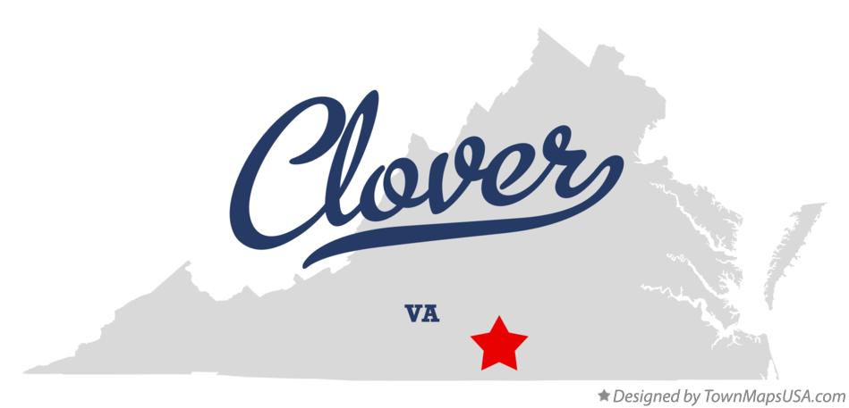 Map of Clover Virginia VA