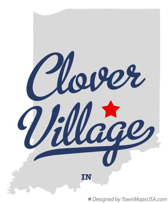 Map of Clover Village Indiana IN