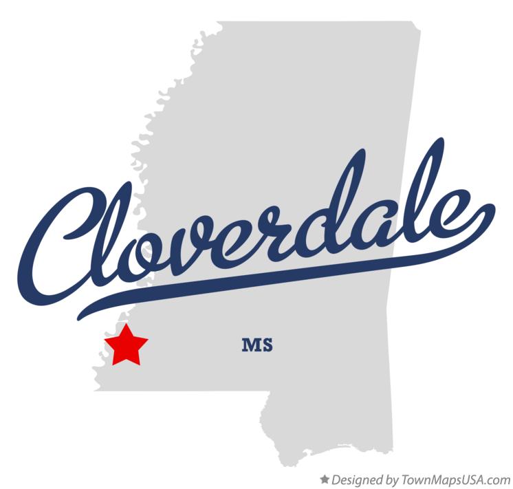 Map of Cloverdale Mississippi MS