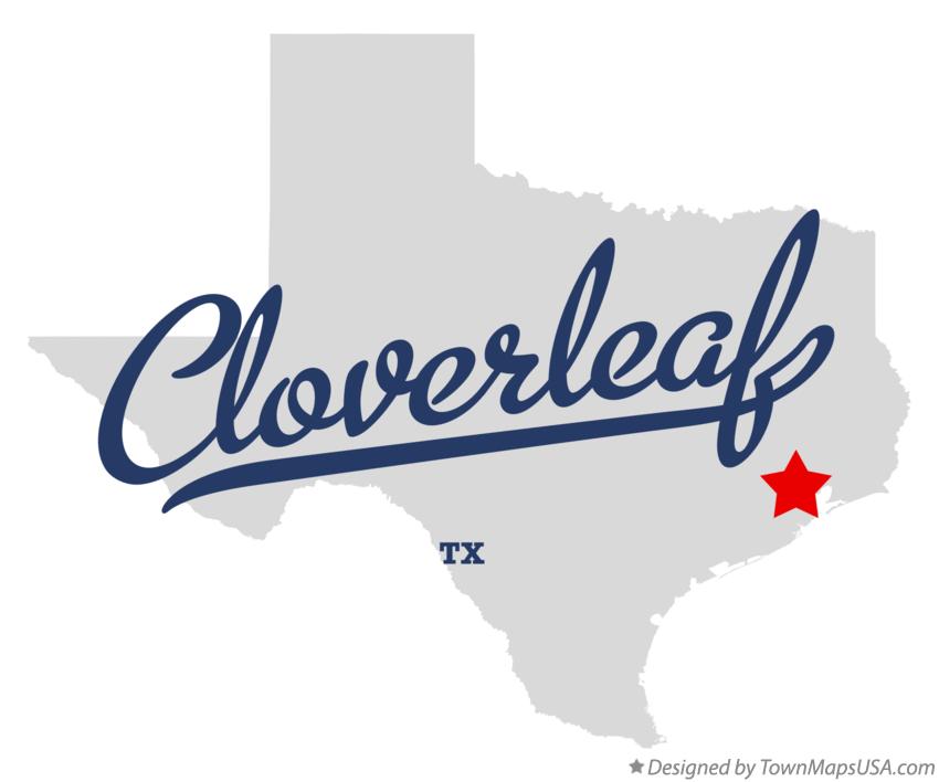 Map of Cloverleaf Texas TX