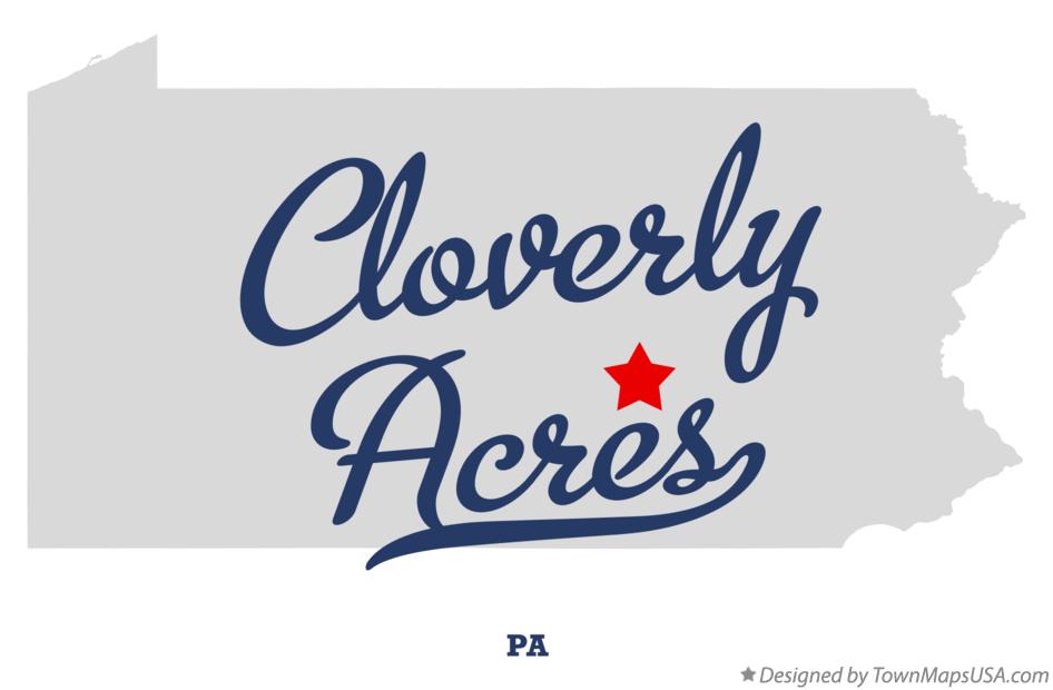 Map of Cloverly Acres Pennsylvania PA