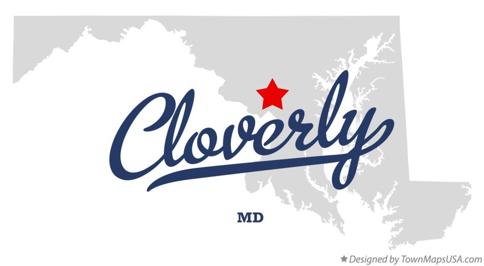 Map of Cloverly Maryland MD