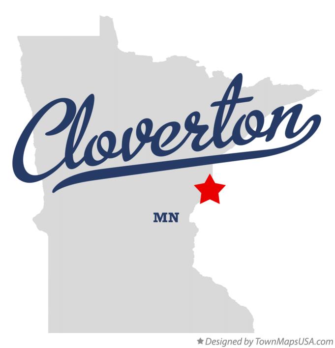 Map of Cloverton Minnesota MN