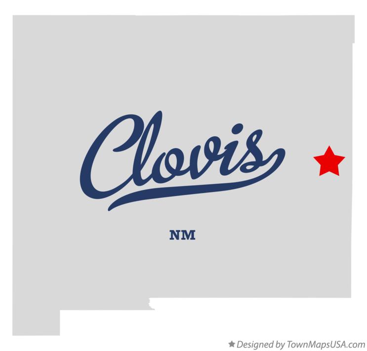 Map of Clovis New Mexico NM