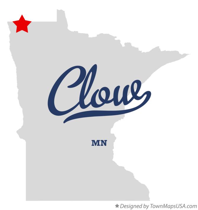 Map of Clow Minnesota MN