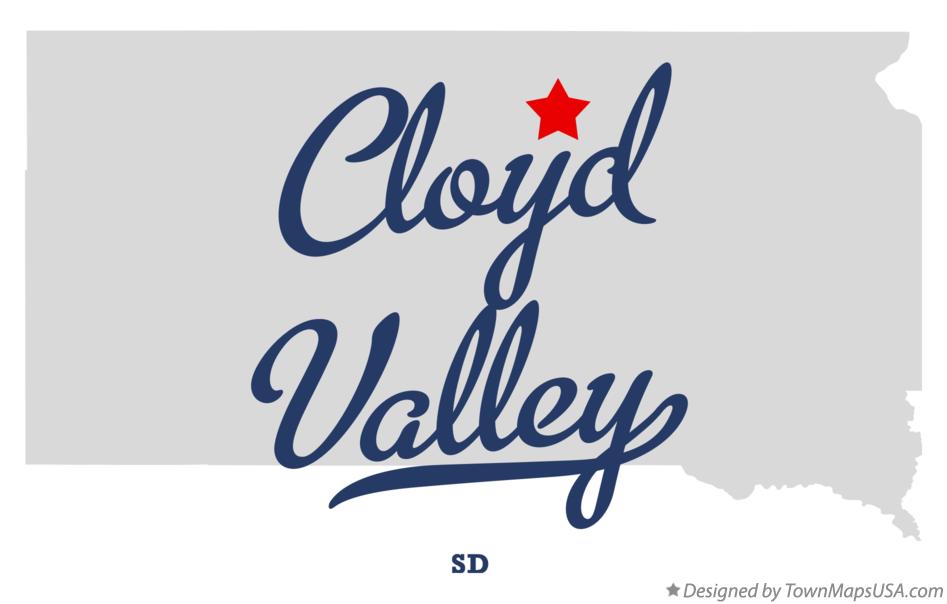 Map of Cloyd Valley South Dakota SD