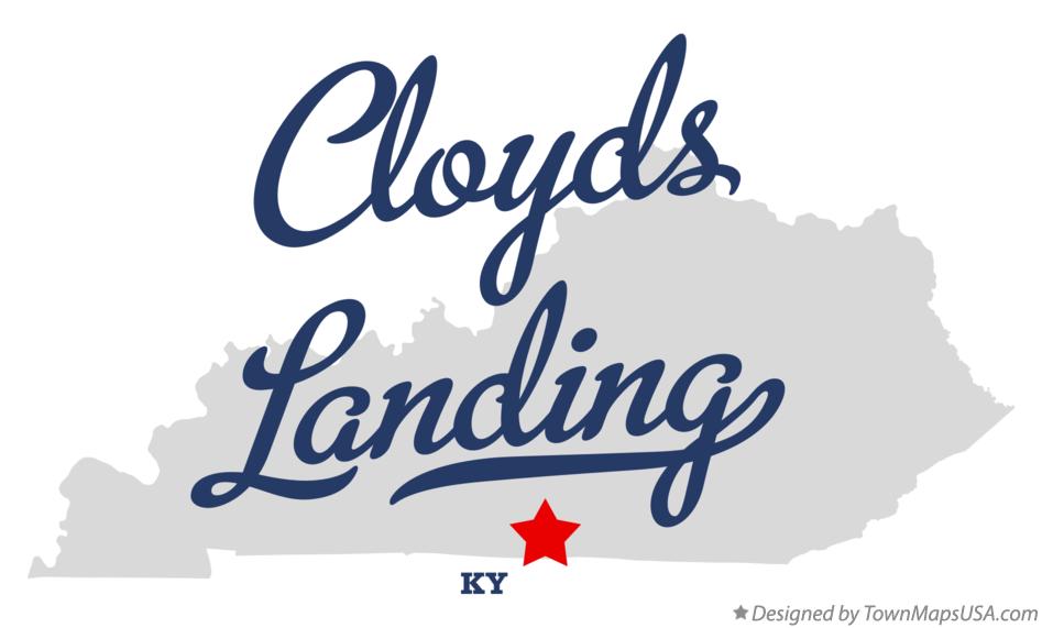 Map of Cloyds Landing Kentucky KY