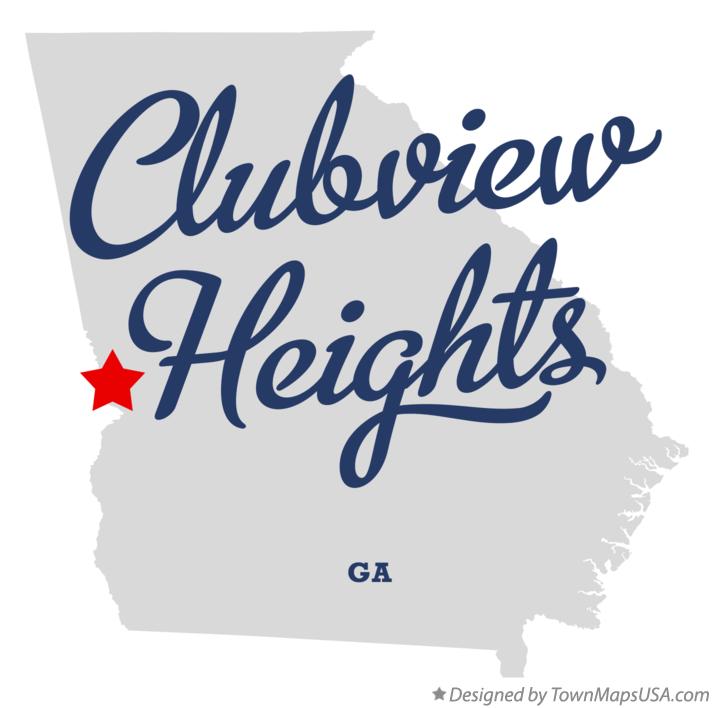 Map of Clubview Heights Georgia GA