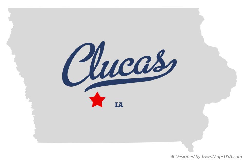 Map of Clucas Iowa IA