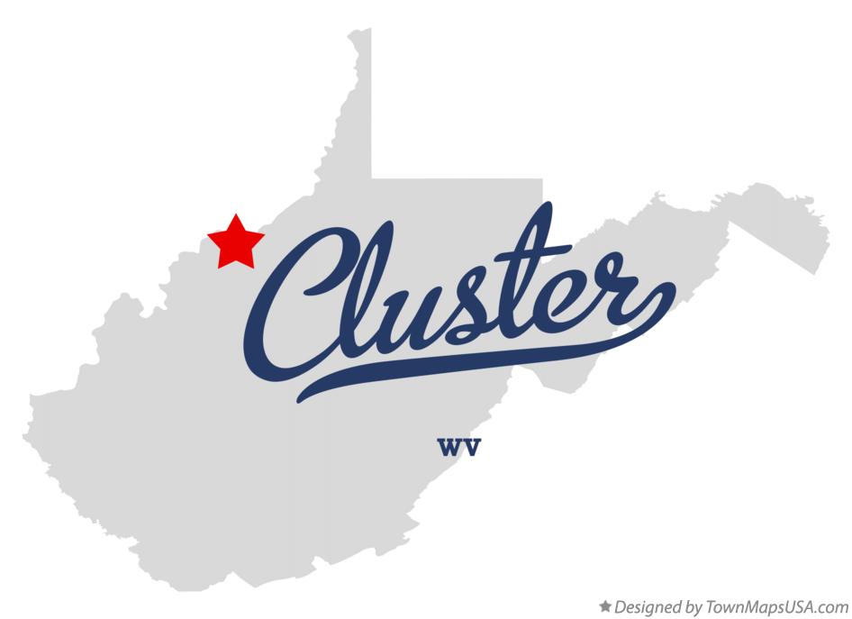 Map of Cluster West Virginia WV