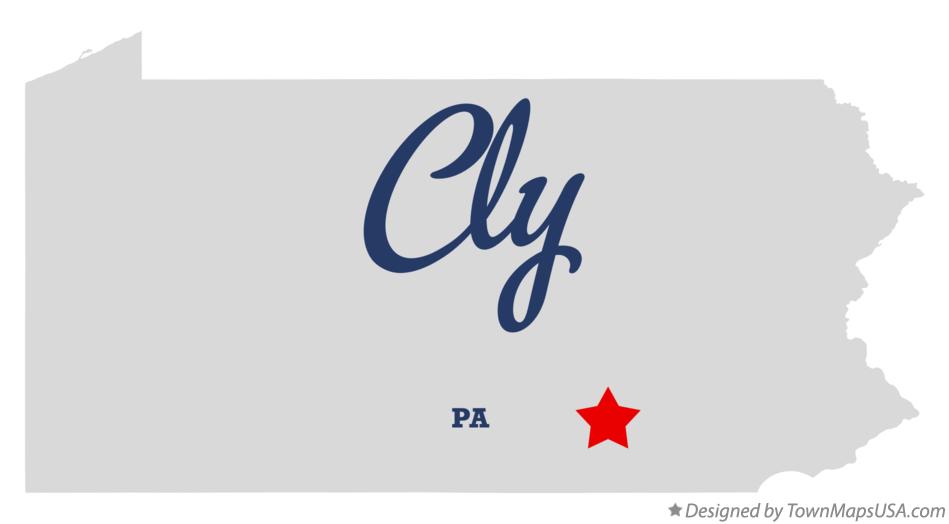 Map of Cly Pennsylvania PA