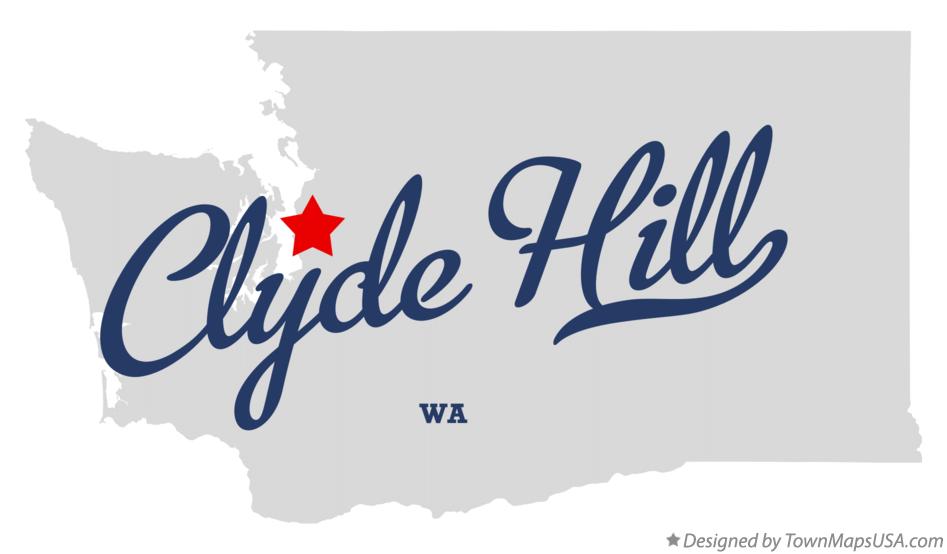 Map of Clyde Hill Washington WA