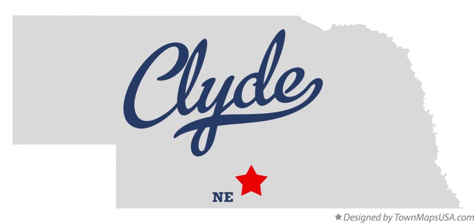 Map of Clyde Nebraska NE