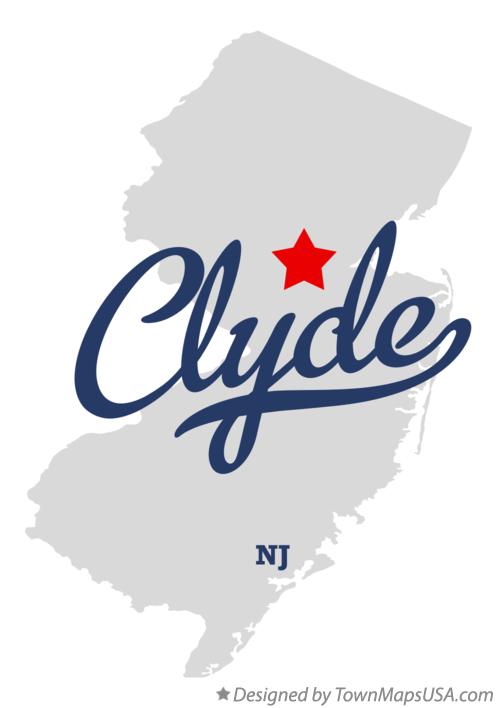 Map of Clyde New Jersey NJ