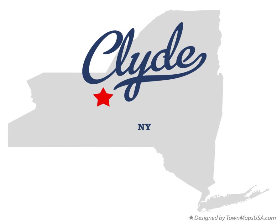 Map of Clyde New York NY