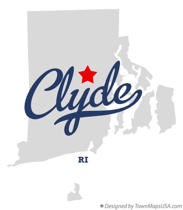 Map of Clyde Rhode Island RI