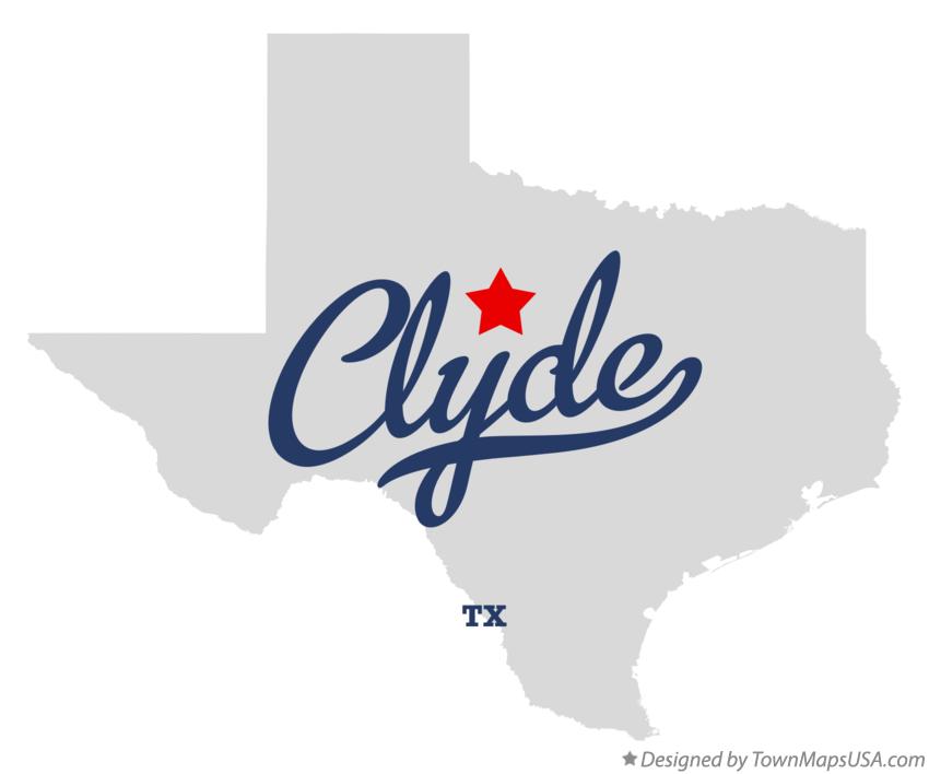 Map of Clyde Texas TX