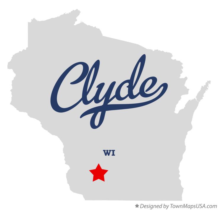 Map of Clyde Wisconsin WI