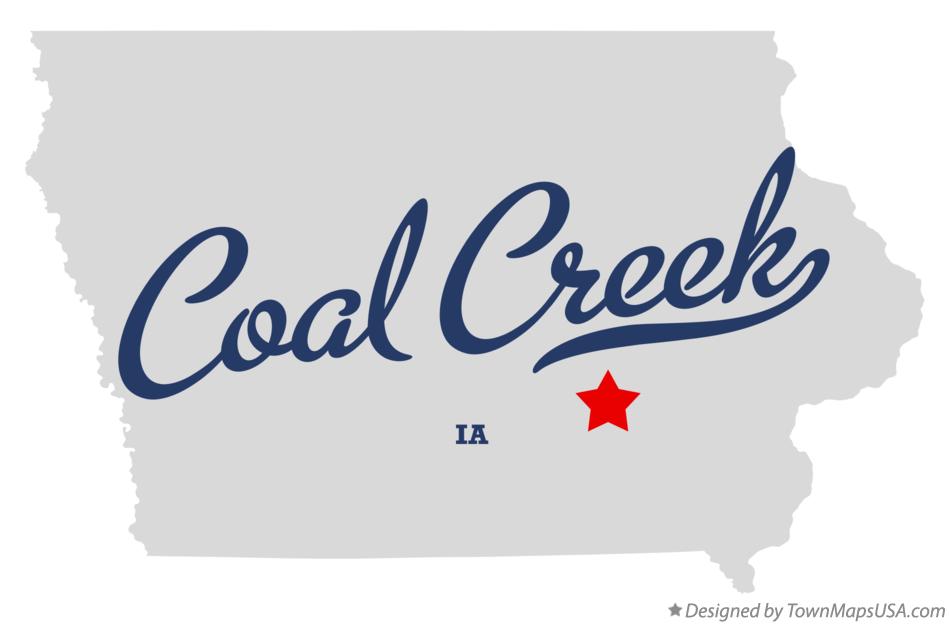 Map of Coal Creek Iowa IA