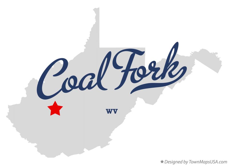 Map of Coal Fork West Virginia WV