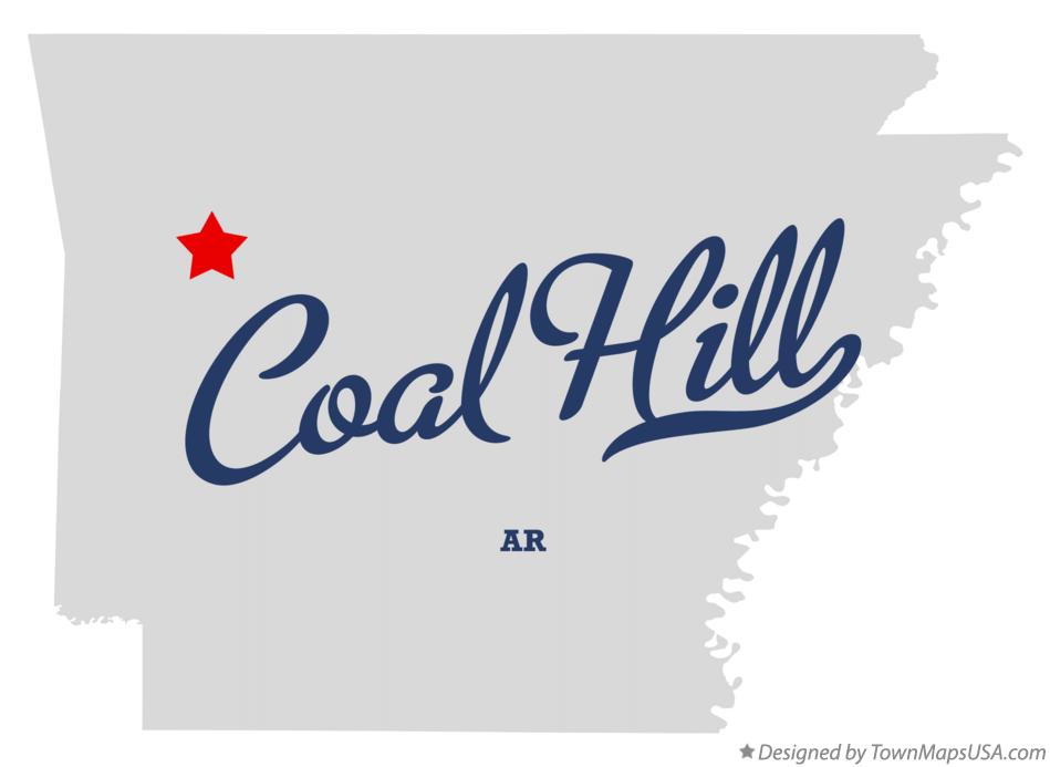 Map of Coal Hill Arkansas AR