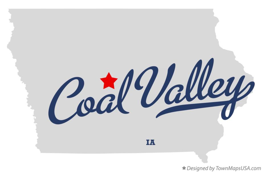 Map of Coal Valley Iowa IA