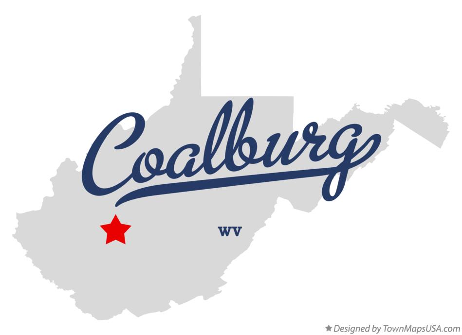 Map of Coalburg West Virginia WV