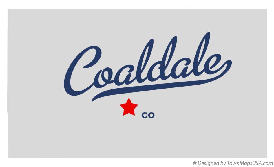 Map of Coaldale Colorado CO