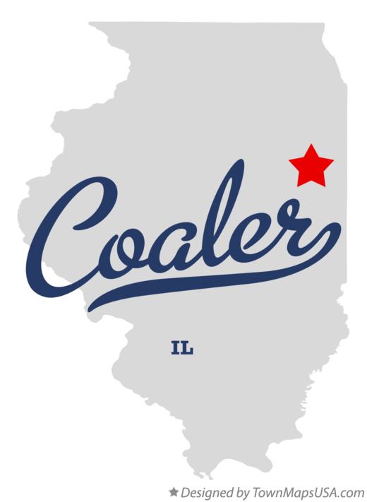 Map of Coaler Illinois IL