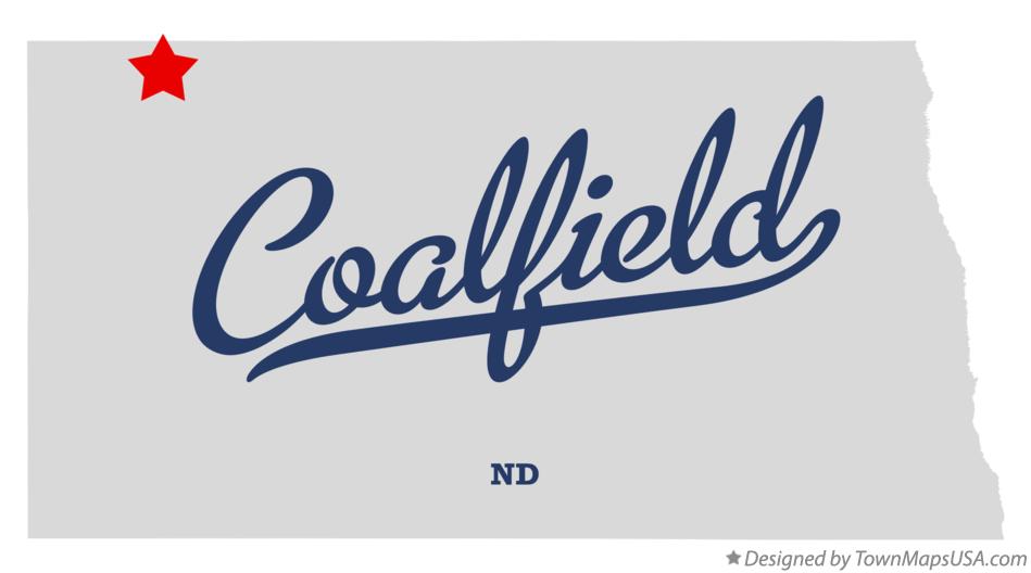 Map of Coalfield North Dakota ND