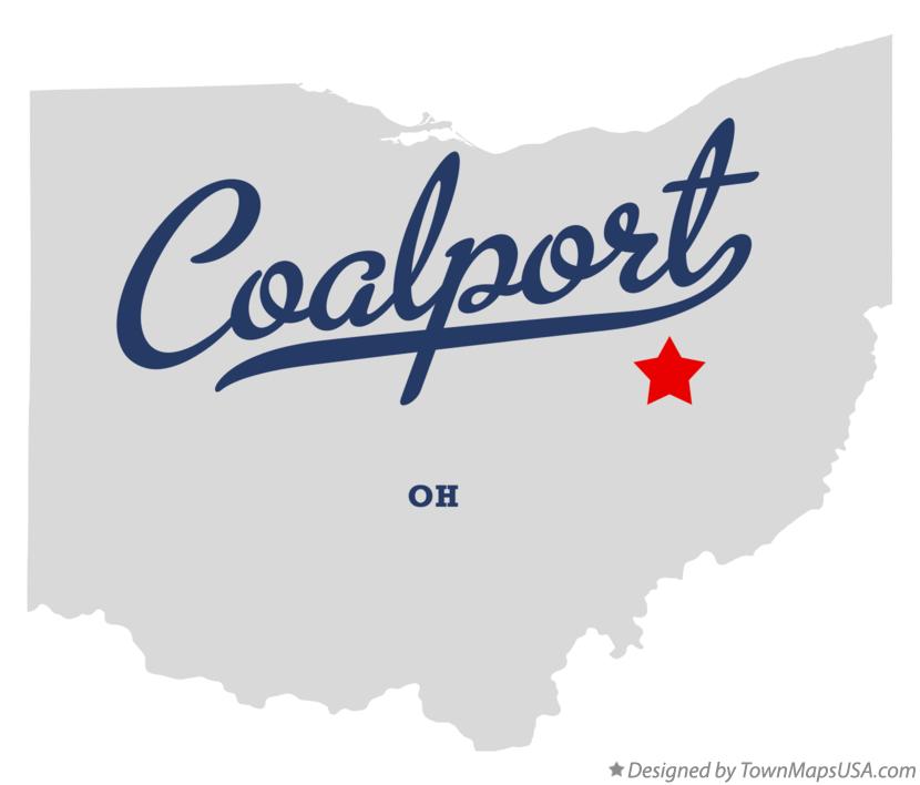 Map of Coalport Ohio OH