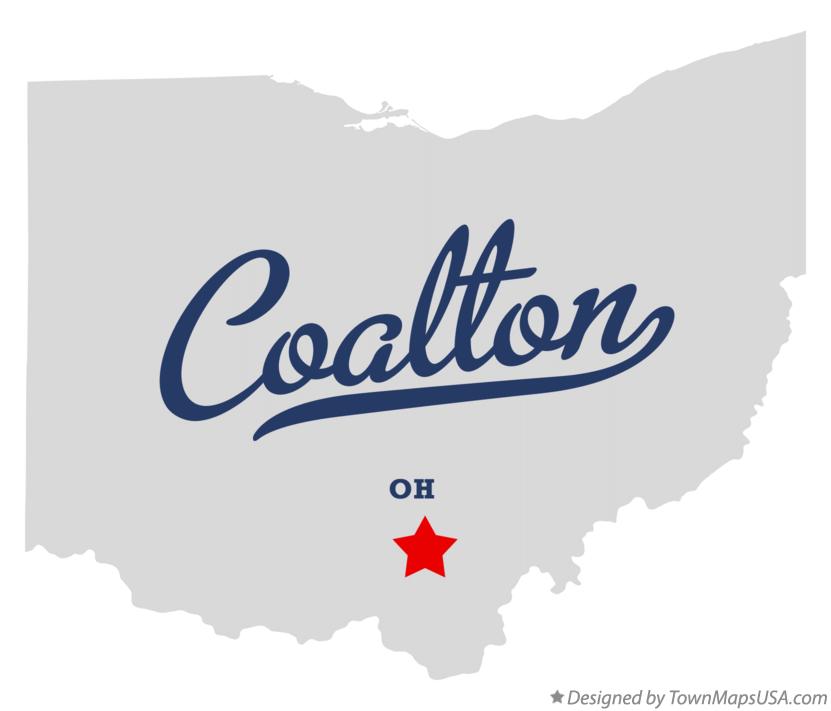 Map of Coalton Ohio OH