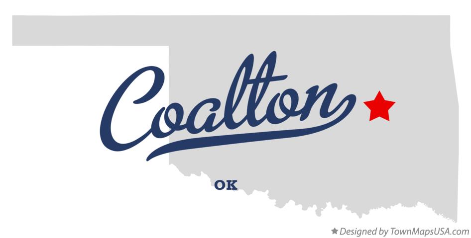 Map of Coalton Oklahoma OK