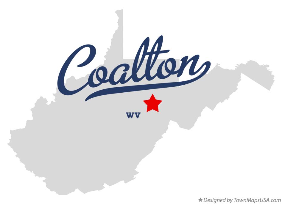 Map of Coalton West Virginia WV