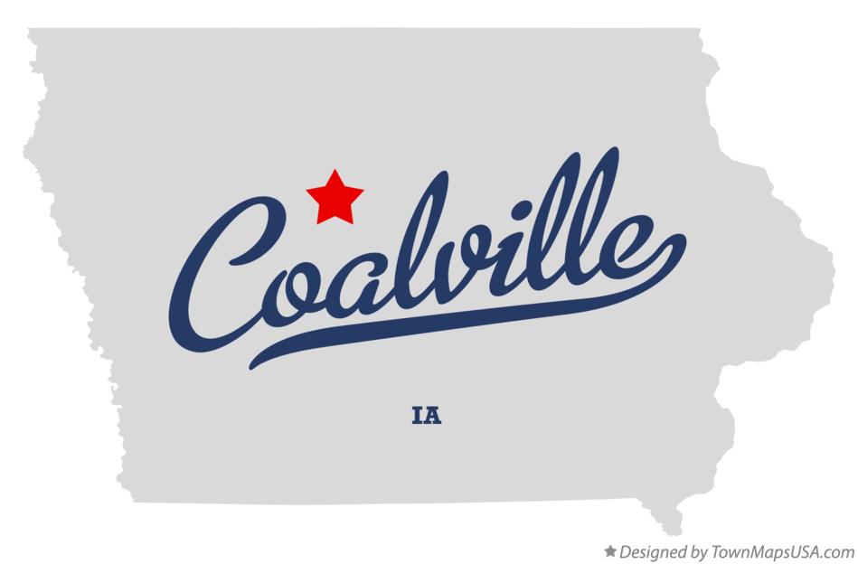 Map of Coalville Iowa IA
